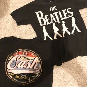 4T/5T Jonny Cash/ Beatles t-shirts bundle